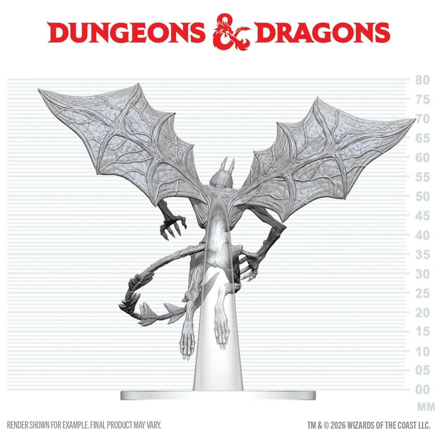 Dungeons & Dragons Nolzur's Marvelous Miniatures Niepomalowana Miniatura Nightgaunt 17 cm zdjęcie produktu