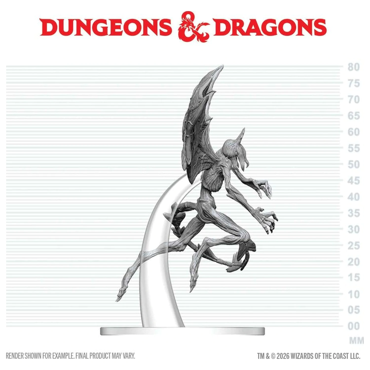 Dungeons & Dragons Nolzur's Marvelous Miniatures Niepomalowana Miniatura Nightgaunt 17 cm zdjęcie produktu