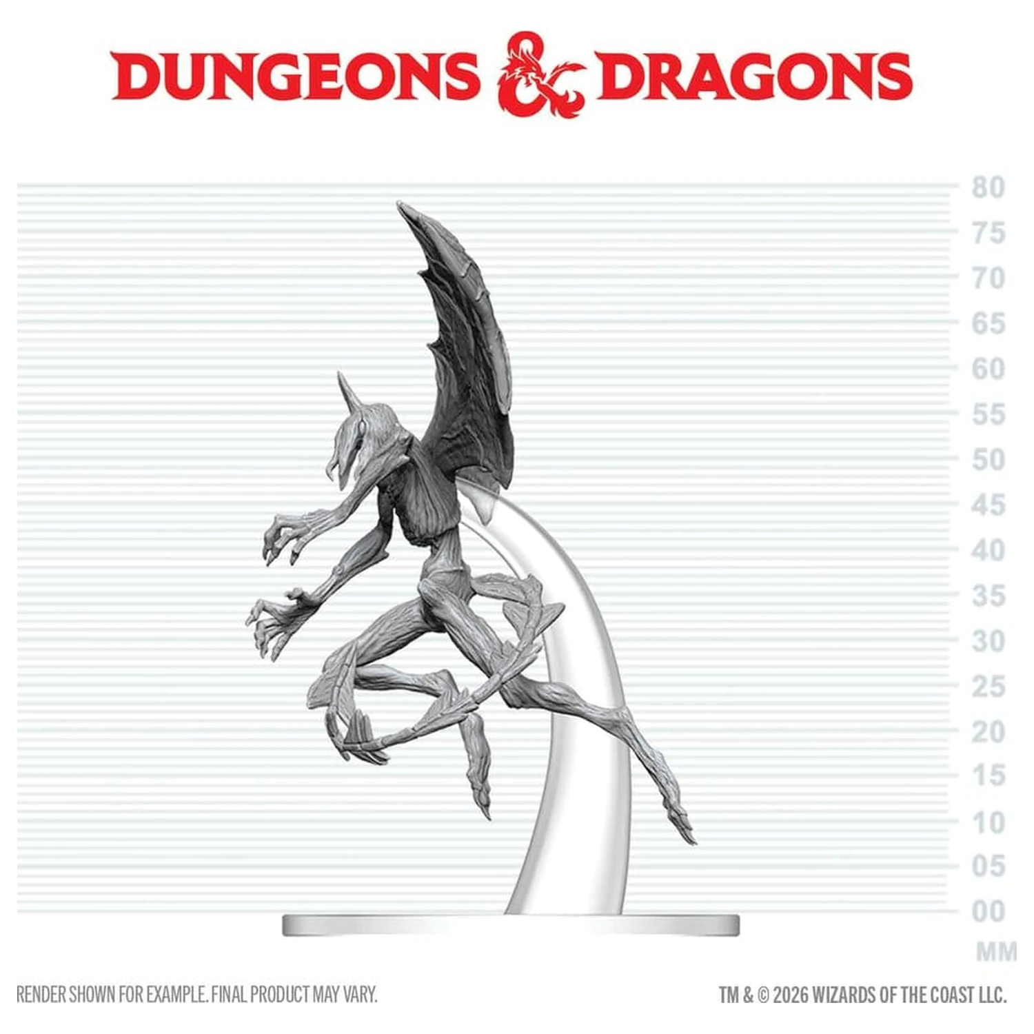 Dungeons & Dragons Nolzur's Marvelous Miniatures Niepomalowana Miniatura Nightgaunt 17 cm zdjęcie produktu