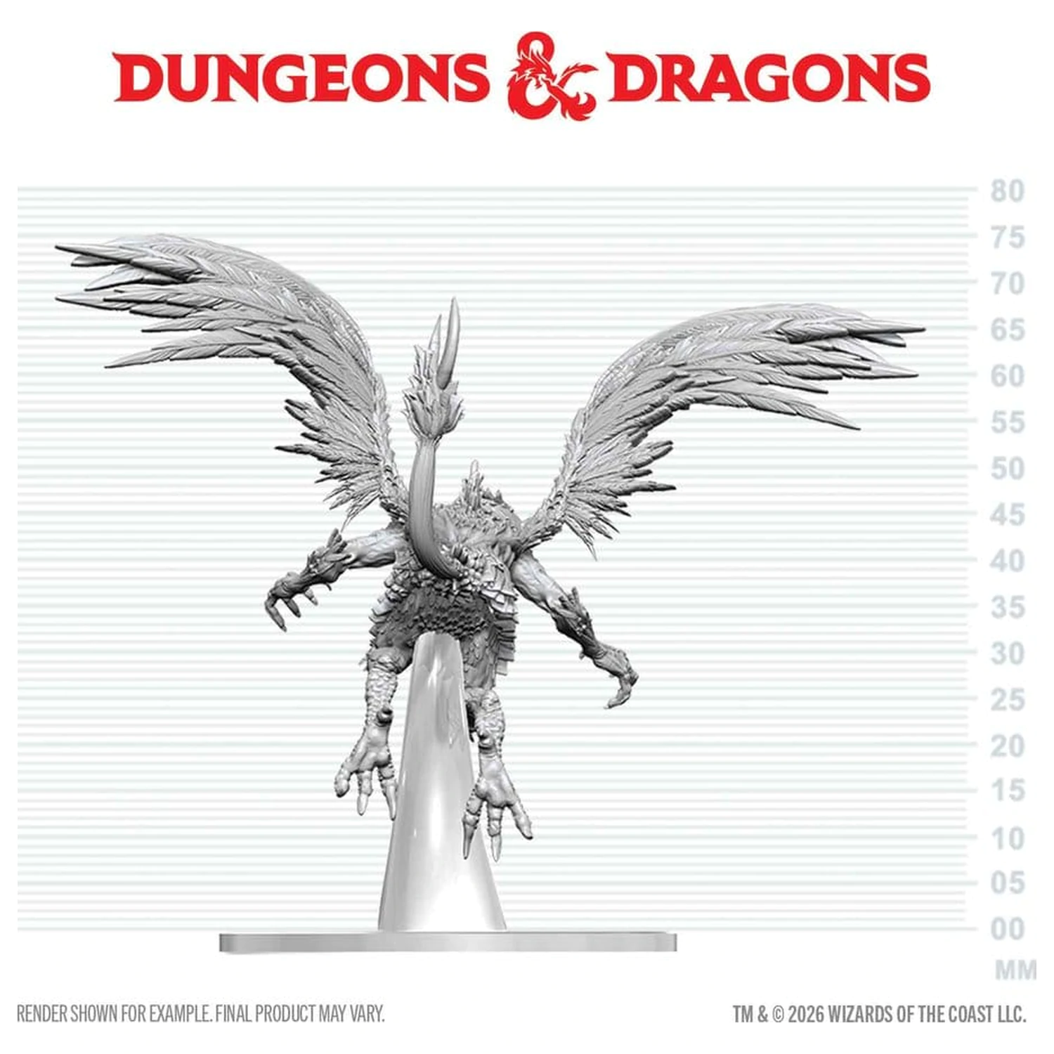 Dungeons & Dragons Nolzur's Marvelous Miniatures Niepomalowana Miniatura Vrock 17 cm zdjęcie produktu