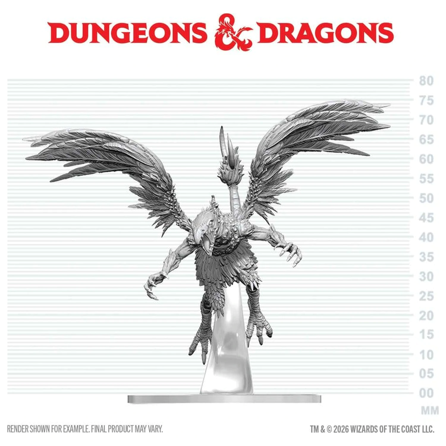 Dungeons & Dragons Nolzur's Marvelous Miniatures Niepomalowana Miniatura Vrock 17 cm zdjęcie produktu