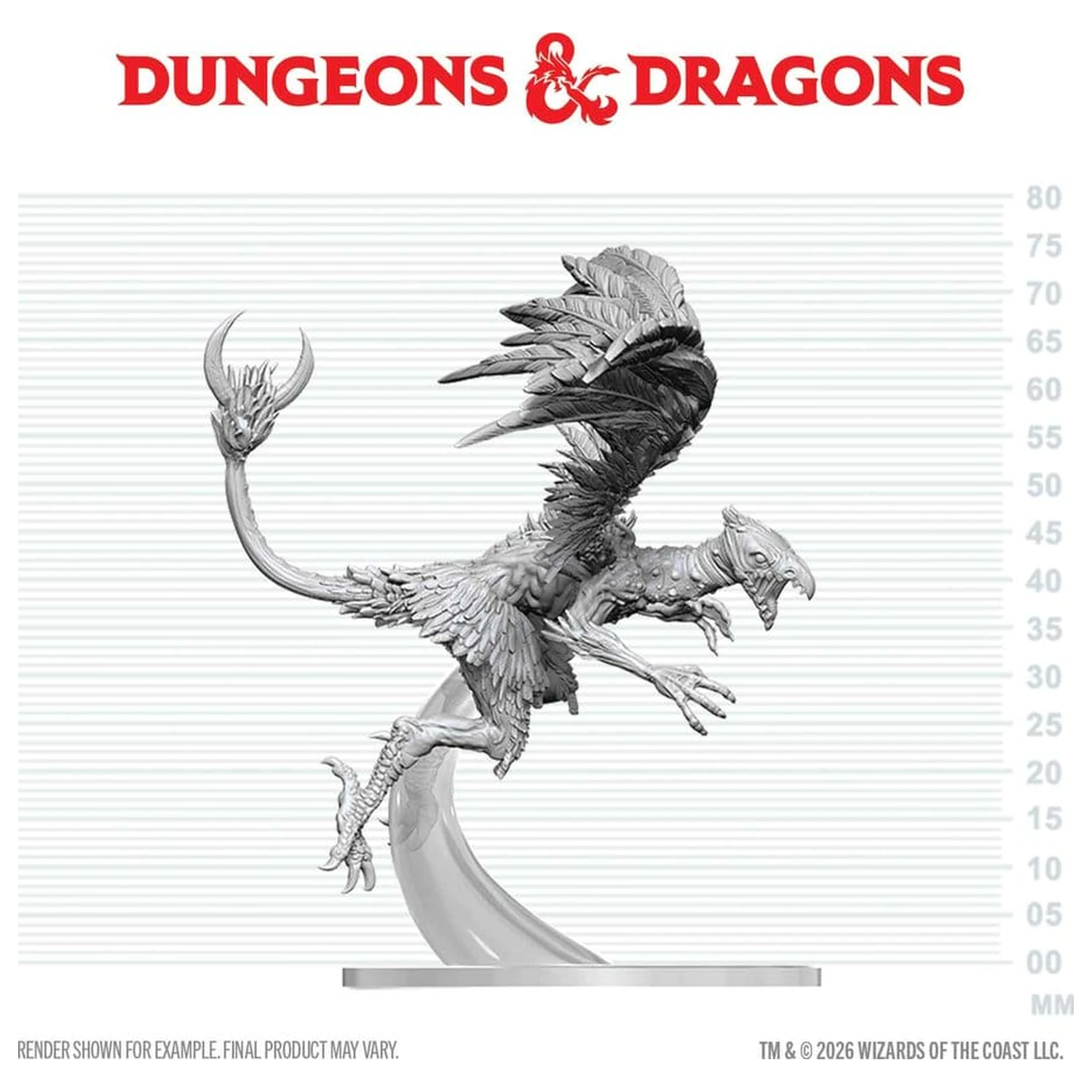 Dungeons & Dragons Nolzur's Marvelous Miniatures Niepomalowana Miniatura Vrock 17 cm zdjęcie produktu