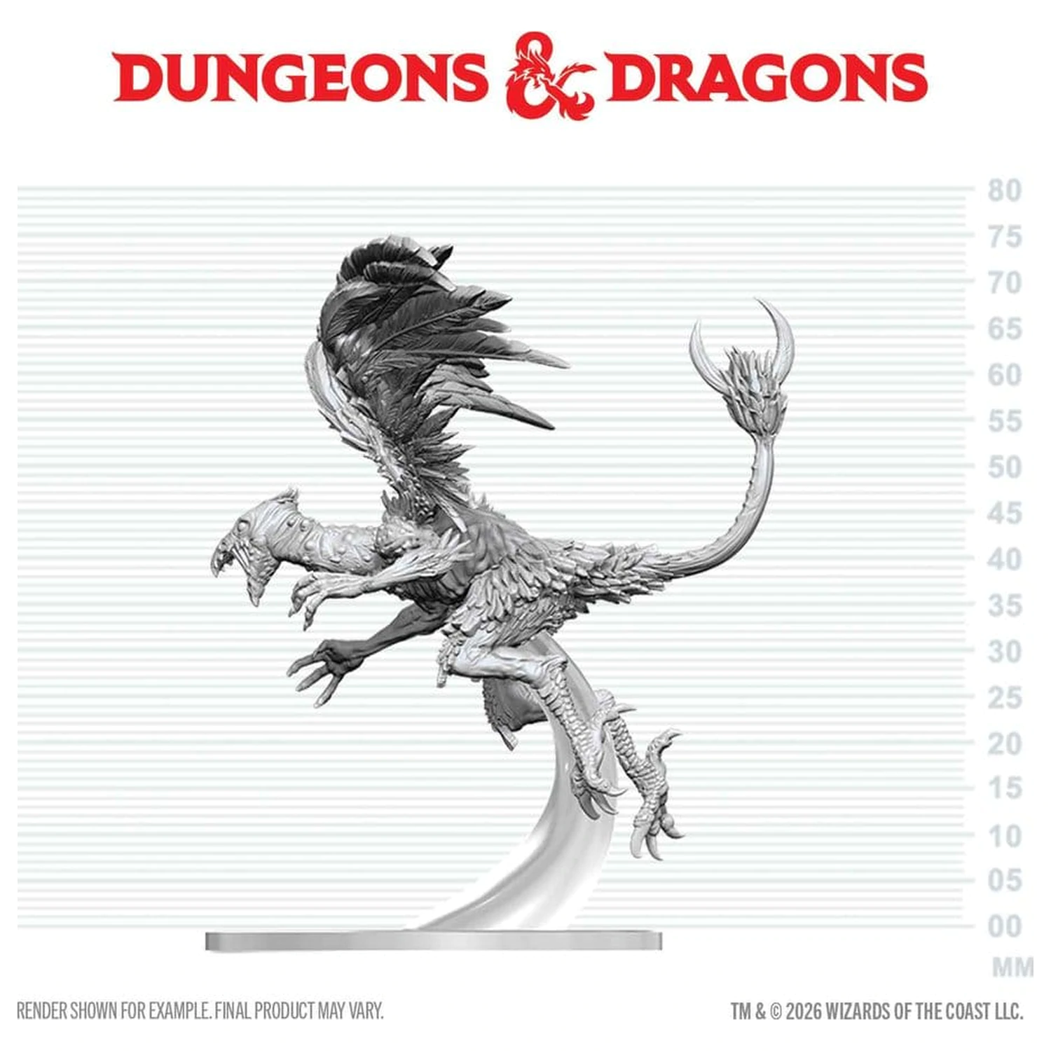 Dungeons & Dragons Nolzur's Marvelous Miniatures Niepomalowana Miniatura Vrock 17 cm zdjęcie produktu