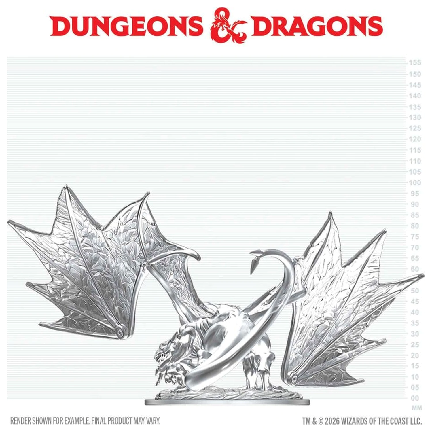 Dungeons & Dragons Nolzur's Marvelous Miniatures Niepomalowana Miniatura Młodego Szafirowego Smoka 20 cm zdjęcie produktu