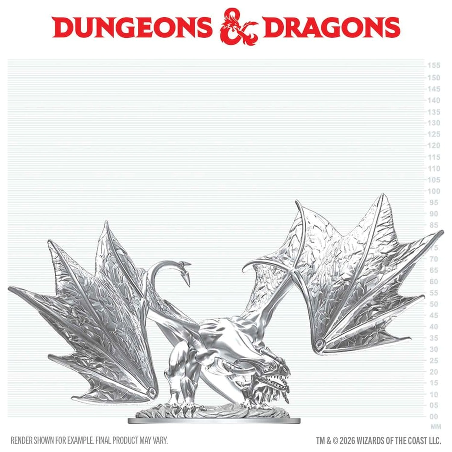 Dungeons & Dragons Nolzur's Marvelous Miniatures Niepomalowana Miniatura Młodego Szafirowego Smoka 20 cm zdjęcie produktu