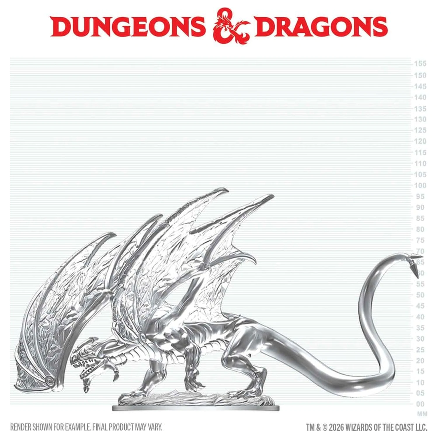 Dungeons & Dragons Nolzur's Marvelous Miniatures Niepomalowana Miniatura Młodego Szafirowego Smoka 20 cm zdjęcie produktu