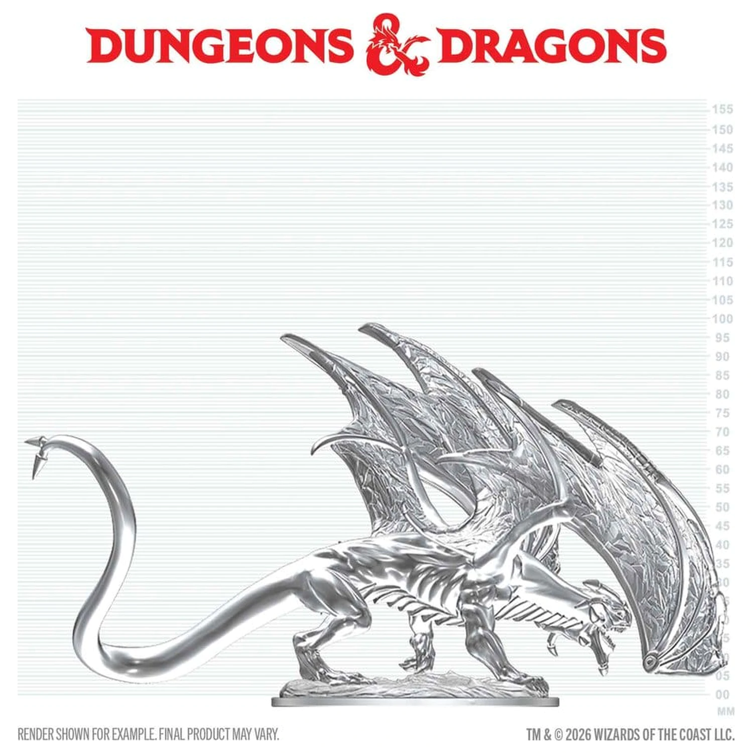 Dungeons & Dragons Nolzur's Marvelous Miniatures Niepomalowana Miniatura Młodego Szafirowego Smoka 20 cm zdjęcie produktu