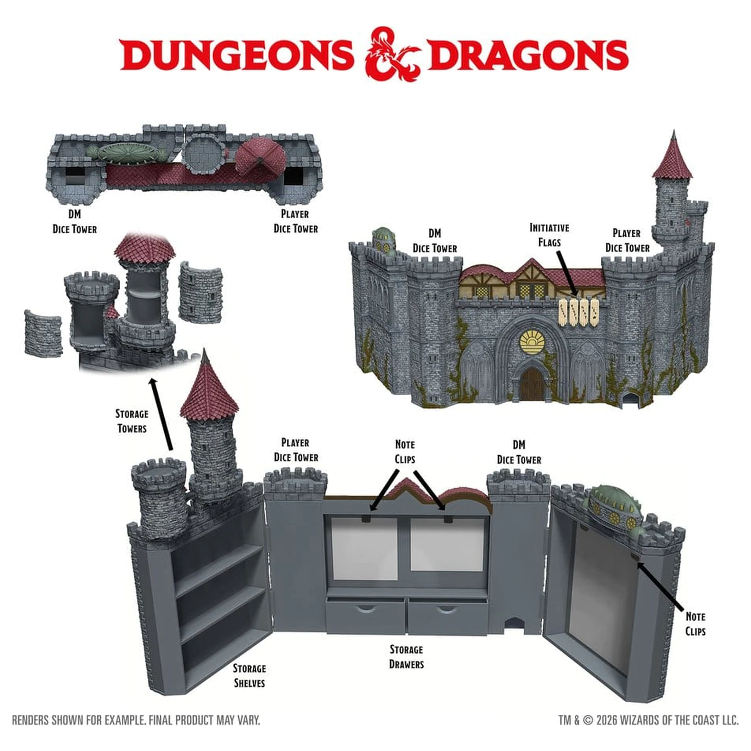 Dungeons & Dragons Replicas of the Realms: Castle Ravenloft DM Screen zdjęcie produktu