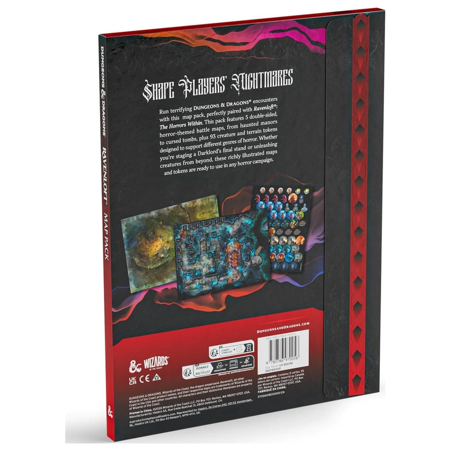 Dungeons & Dragons RPG Ravenloft: The Horrors Within Zestaw Map zdjęcie produktu