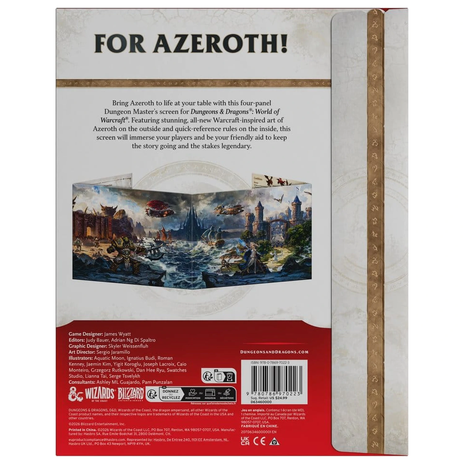 Dungeons & Dragons RPG World of Warcraft Dungeon Master's Screen Wersja angielska zdjęcie produktu