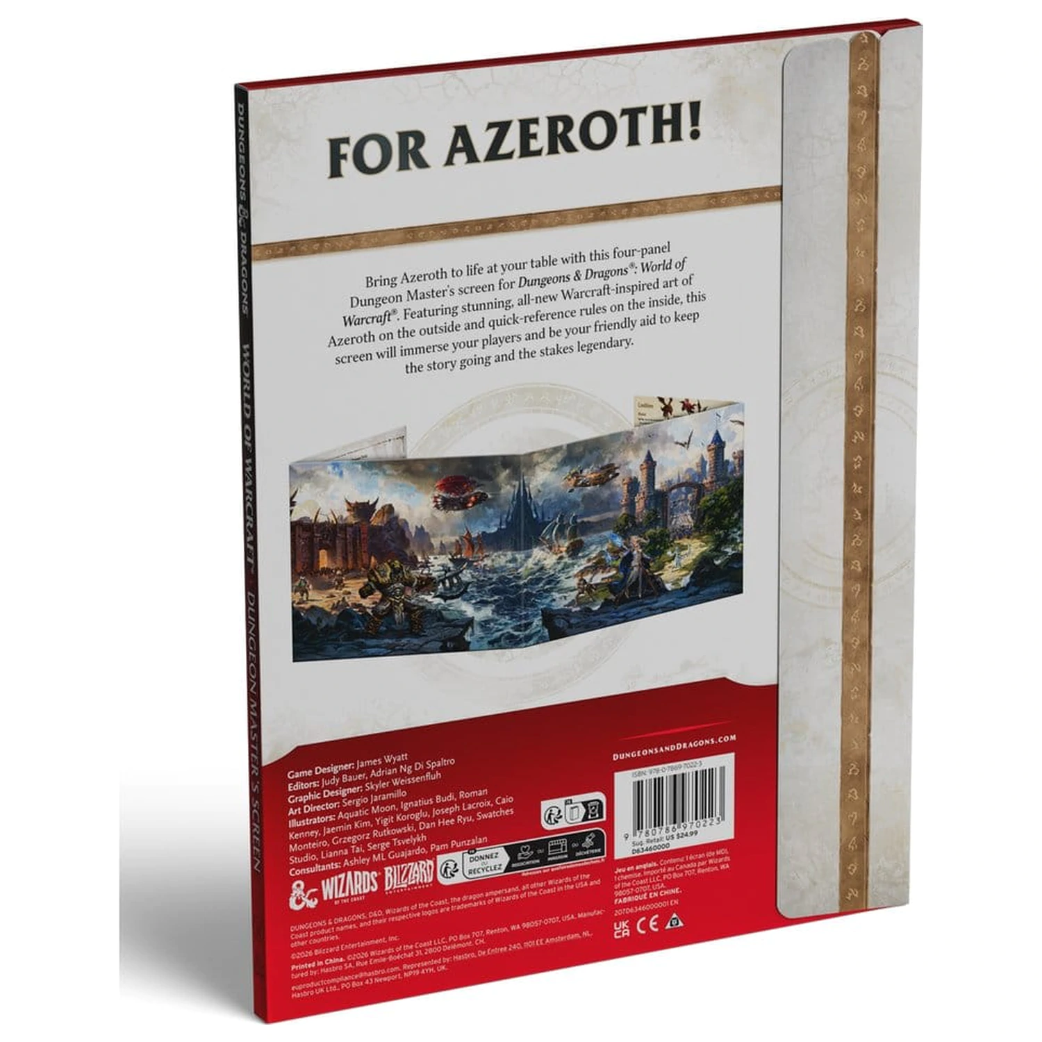 Dungeons & Dragons RPG World of Warcraft Dungeon Master's Screen Wersja angielska zdjęcie produktu