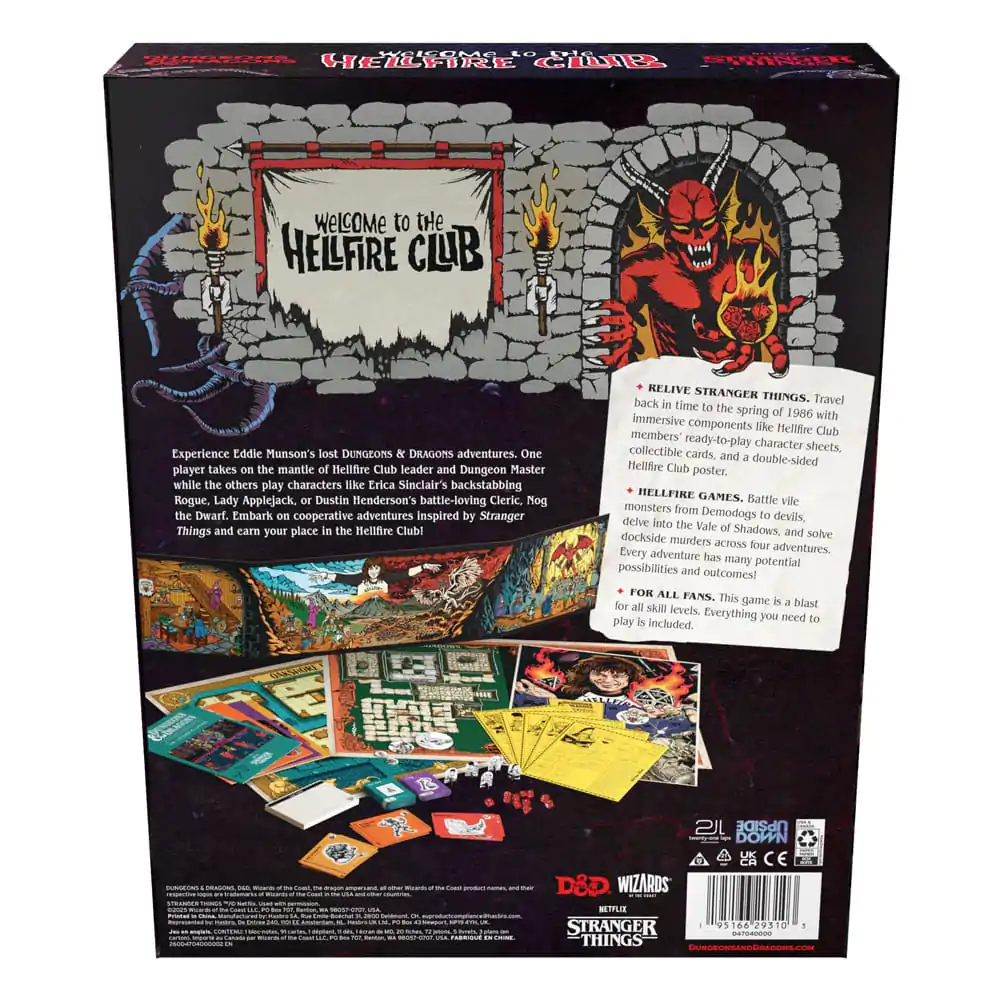 Gra planszowa Dungeons & Dragons Stranger Things: Witamy w Klubie Ognia Piekielnego angielski zdjęcie produktu