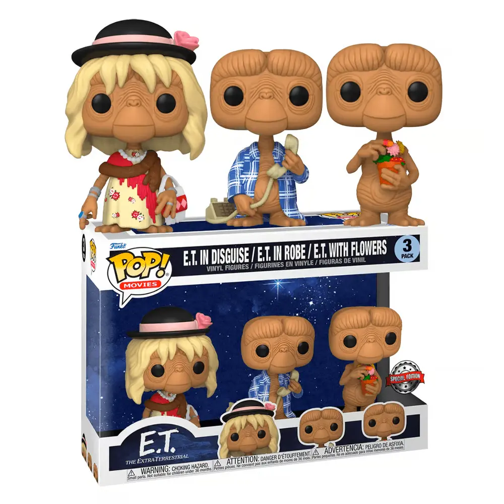 E.T. 40th Anniversary POP! Movies Figurka winylowa E.T. 3-Pack 9 cm zdjęcie produktu