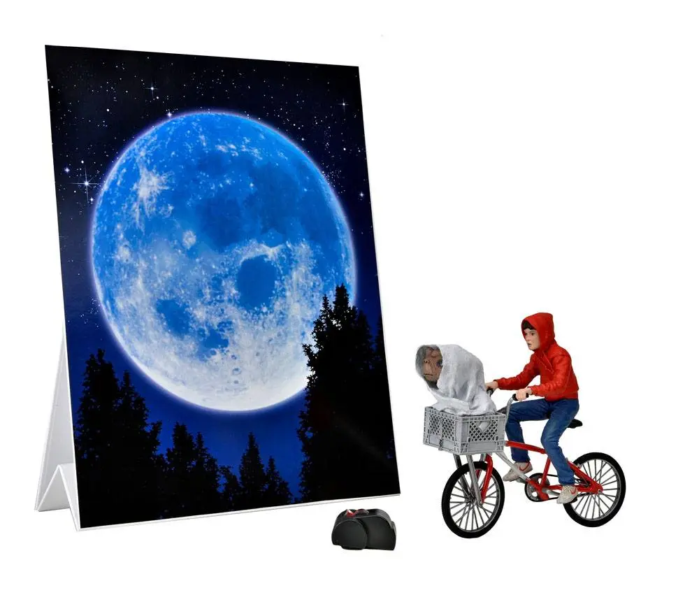 Figurka akcji E.T. the Extra-Terrestrial Elliott i E.T. na rowerze 13 cm zdjęcie produktu
