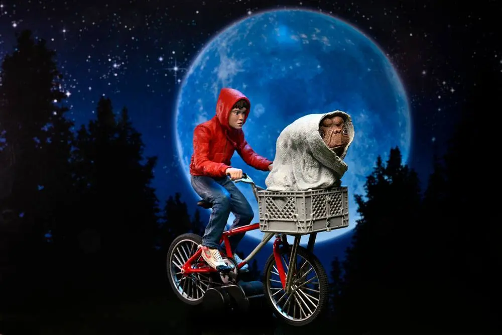 Figurka akcji E.T. the Extra-Terrestrial Elliott i E.T. na rowerze 13 cm zdjęcie produktu