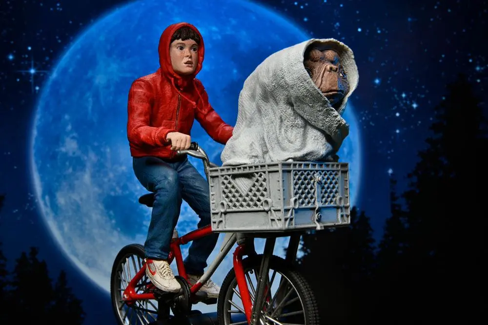 Figurka akcji E.T. the Extra-Terrestrial Elliott i E.T. na rowerze 13 cm zdjęcie produktu