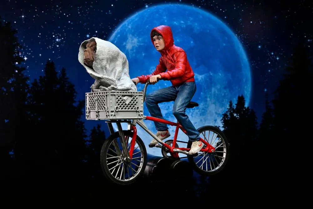 Figurka akcji E.T. the Extra-Terrestrial Elliott i E.T. na rowerze 13 cm zdjęcie produktu