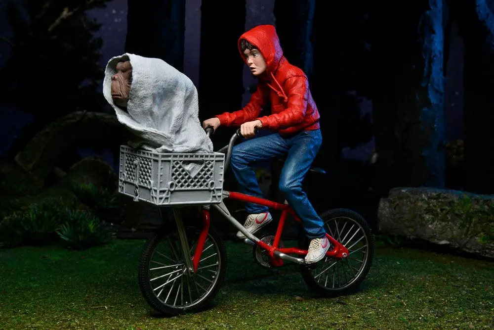 Figurka akcji E.T. the Extra-Terrestrial Elliott i E.T. na rowerze 13 cm zdjęcie produktu