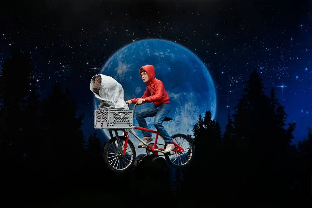 Figurka akcji E.T. the Extra-Terrestrial Elliott i E.T. na rowerze 13 cm zdjęcie produktu