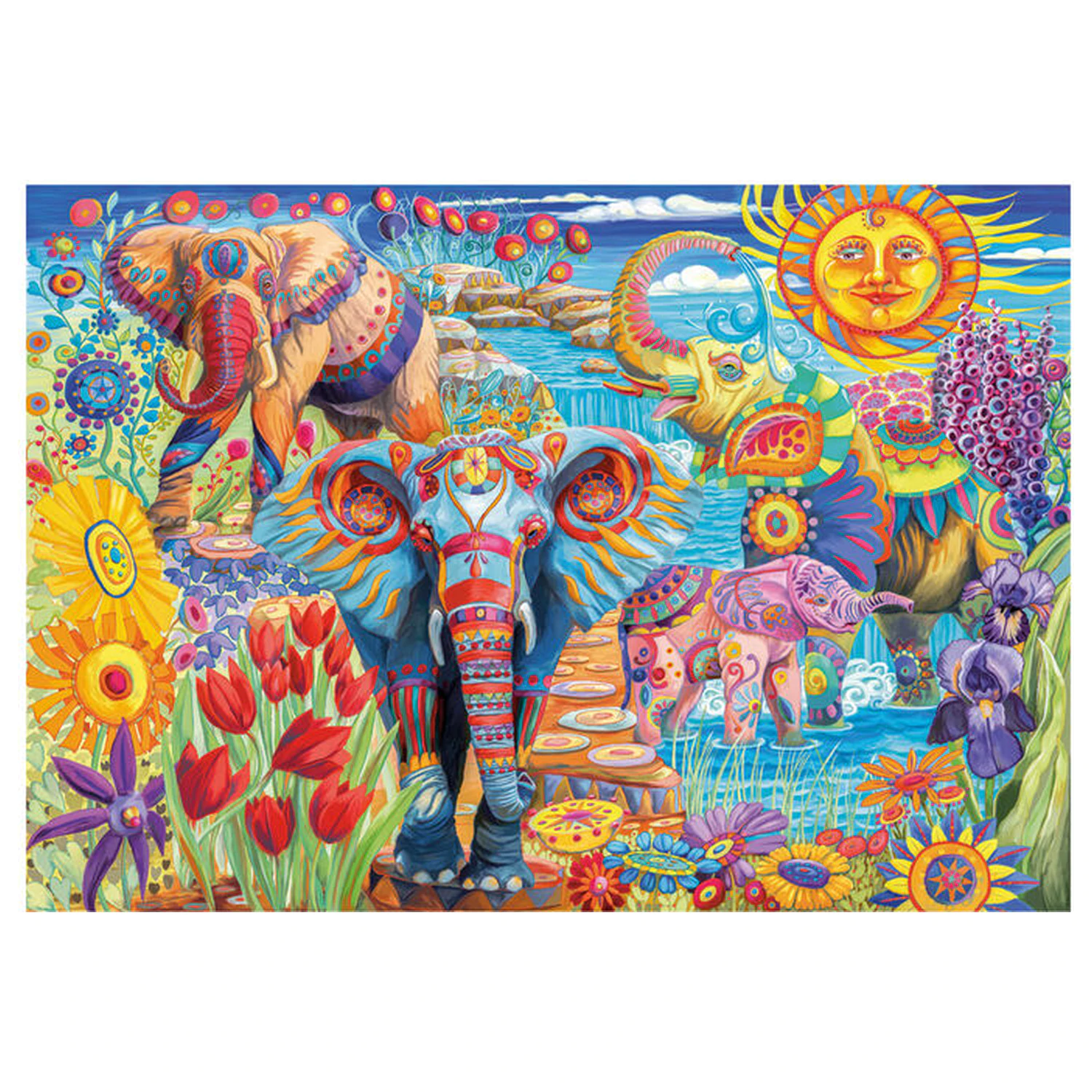 Elephants Carnival puzzle 500 elementów zdjęcie produktu