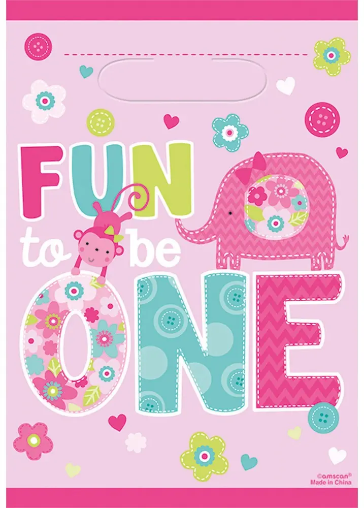 Torebki prezentowe na pierwsze urodziny, 8 sztuk zdjęcie produktu