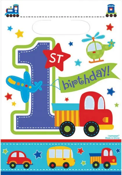 Torebki prezentowe na pierwsze urodziny 8 szt. zdjęcie produktu