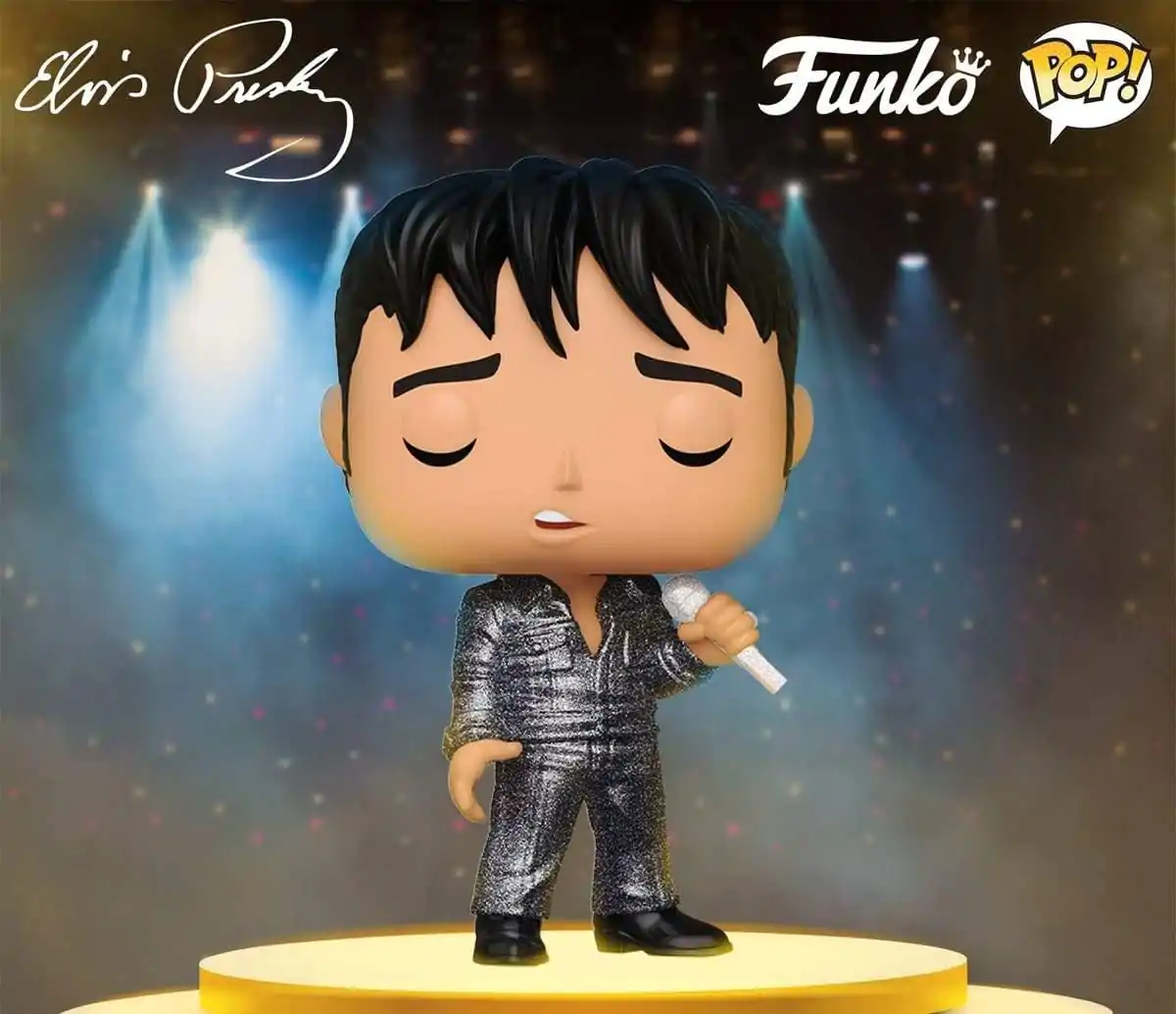 Elvis Presley Funko POP! Rocks Figurka winylowa '68ComebackSpecial(DGLT) 9 cm zdjęcie produktu