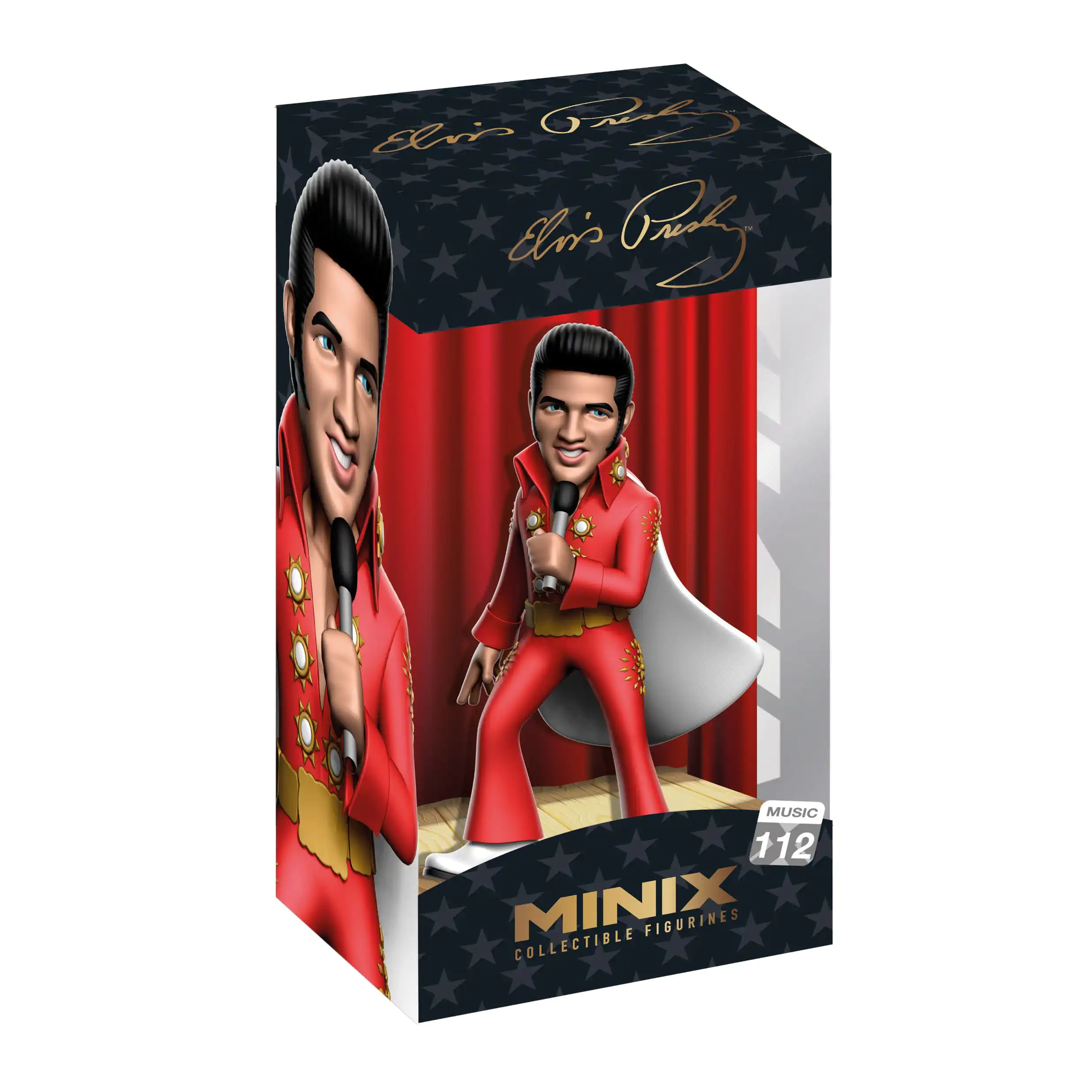 Figurka Elvis Presley Minix Elvis w czerwonym garniturze 12 cm zdjęcie produktu