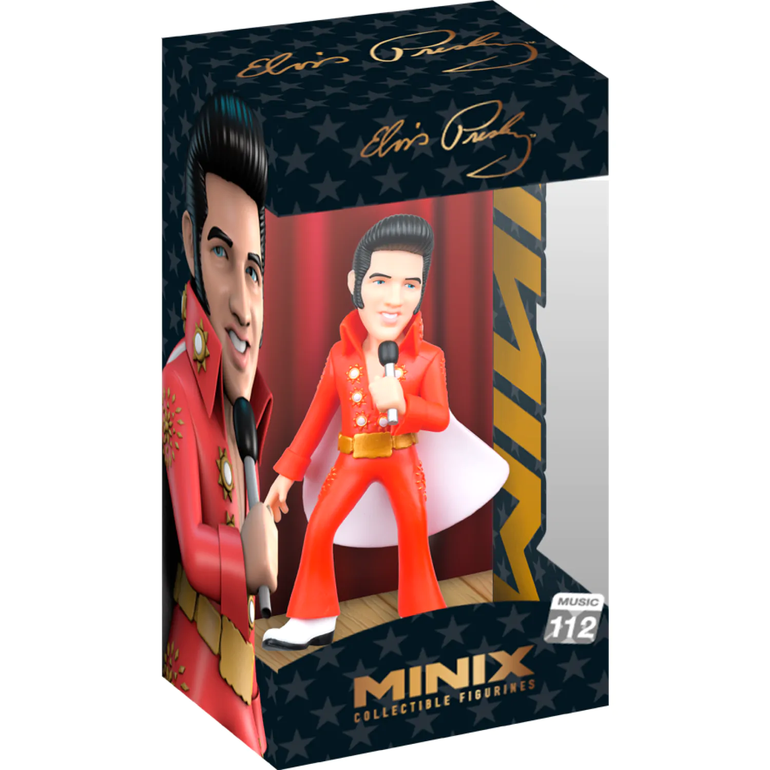Figurka Elvis Presley Minix Elvis w czerwonym garniturze 12 cm zdjęcie produktu