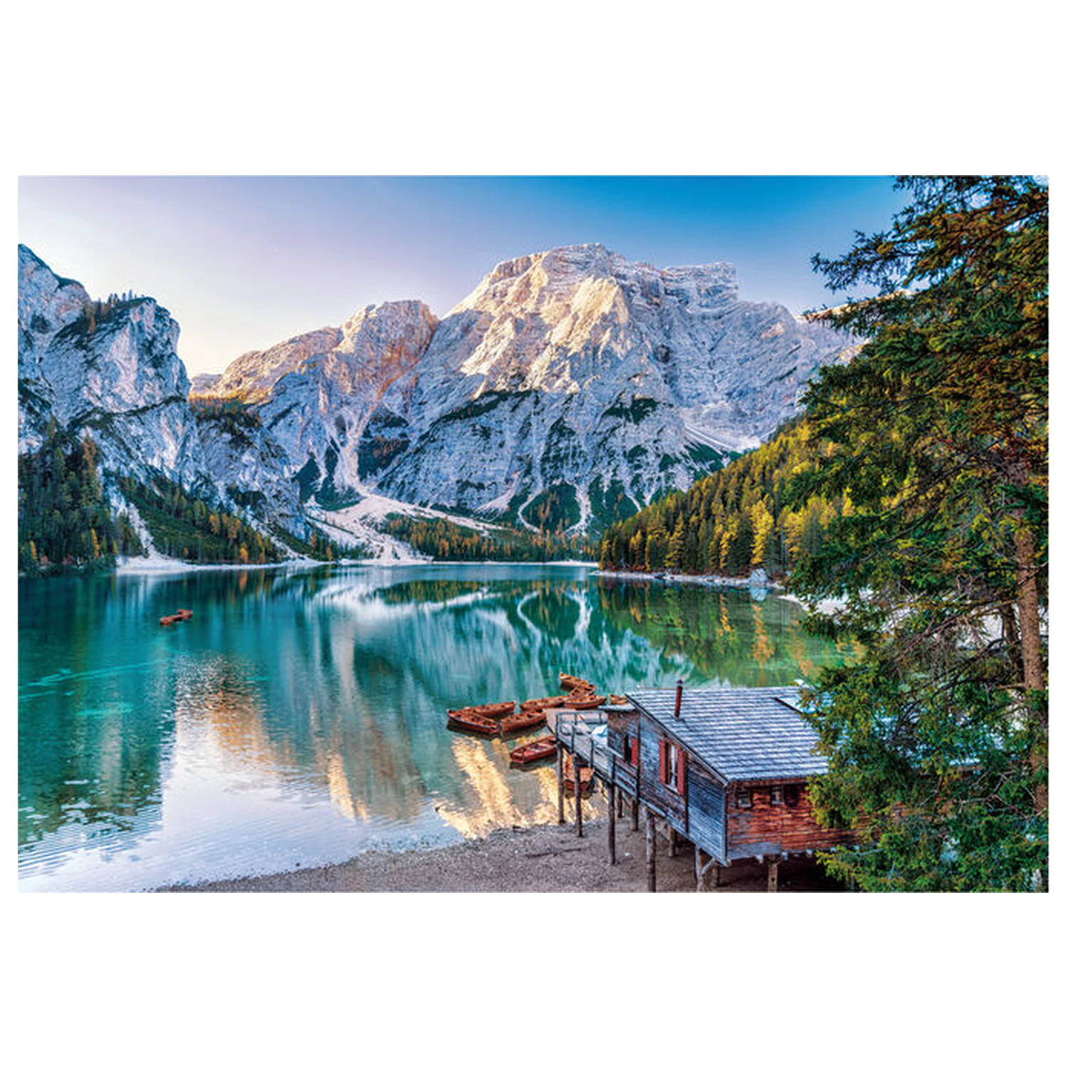 Emerald Lake Braies puzzle 1000 elementów zdjęcie produktu