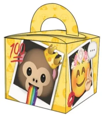 Pudełko upominkowe Emoji, pudełko imprezowe zdjęcie produktu