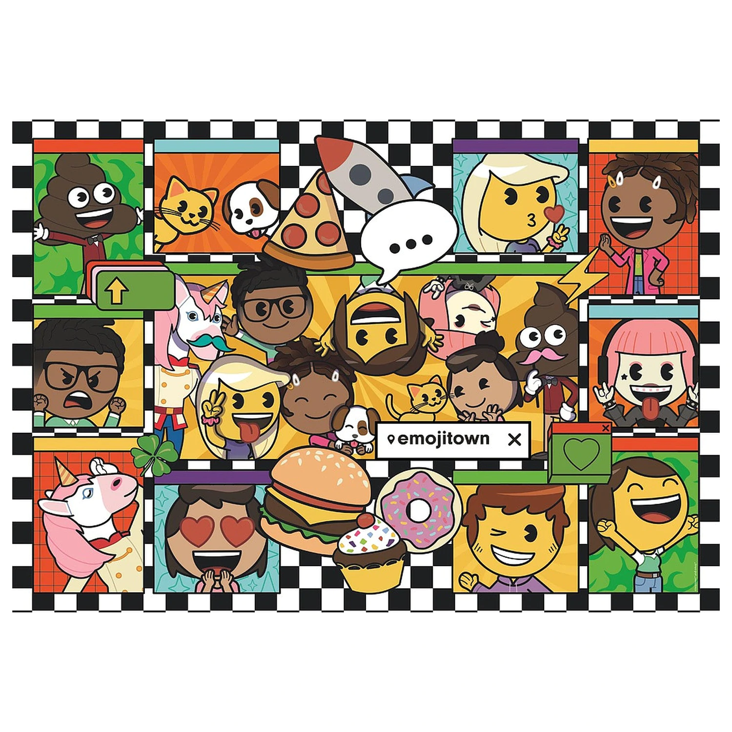 Emoji Town 180-częściowe puzzle Clementoni zdjęcie produktu