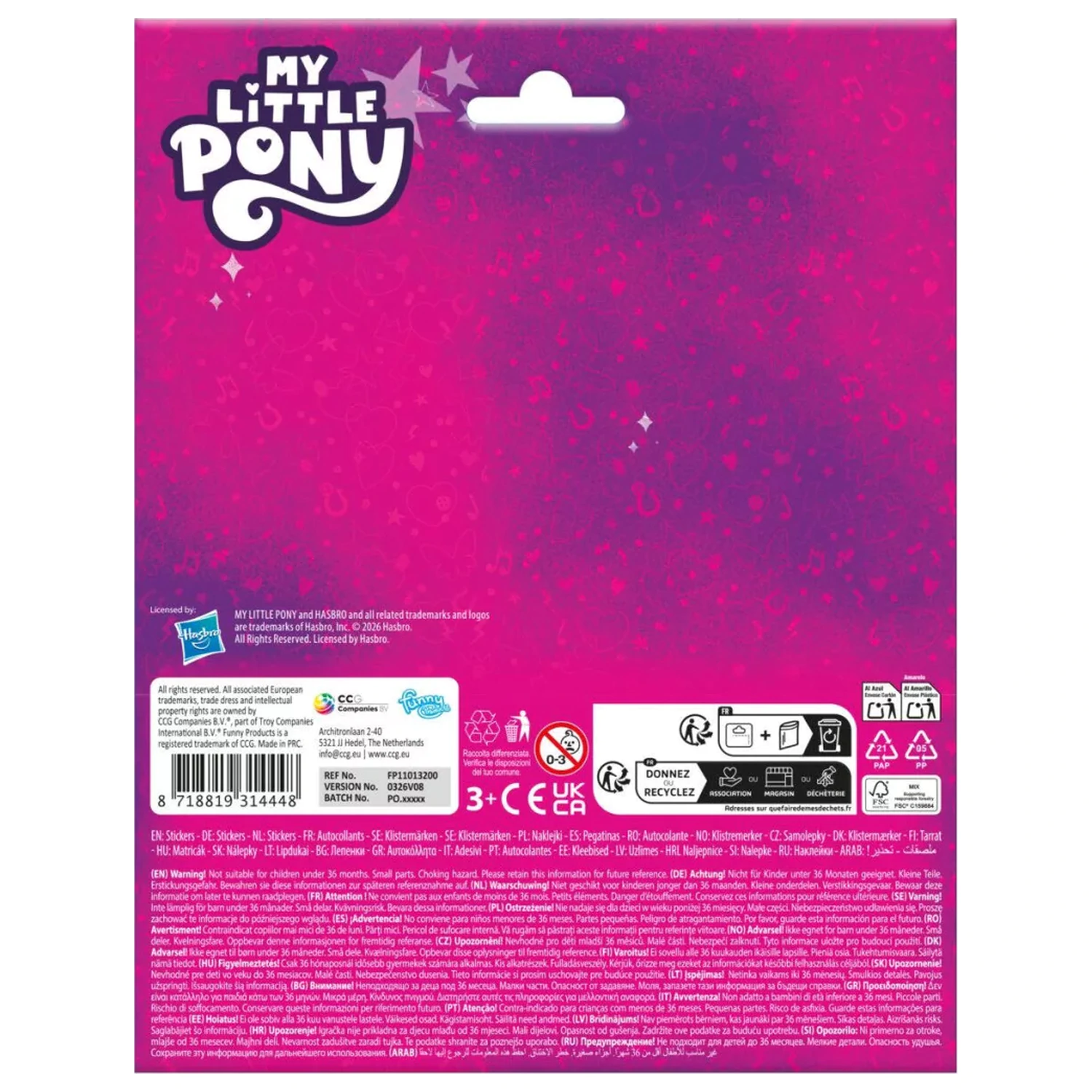 My Little Pony Colorful Crew Naklejka zdjęcie produktu