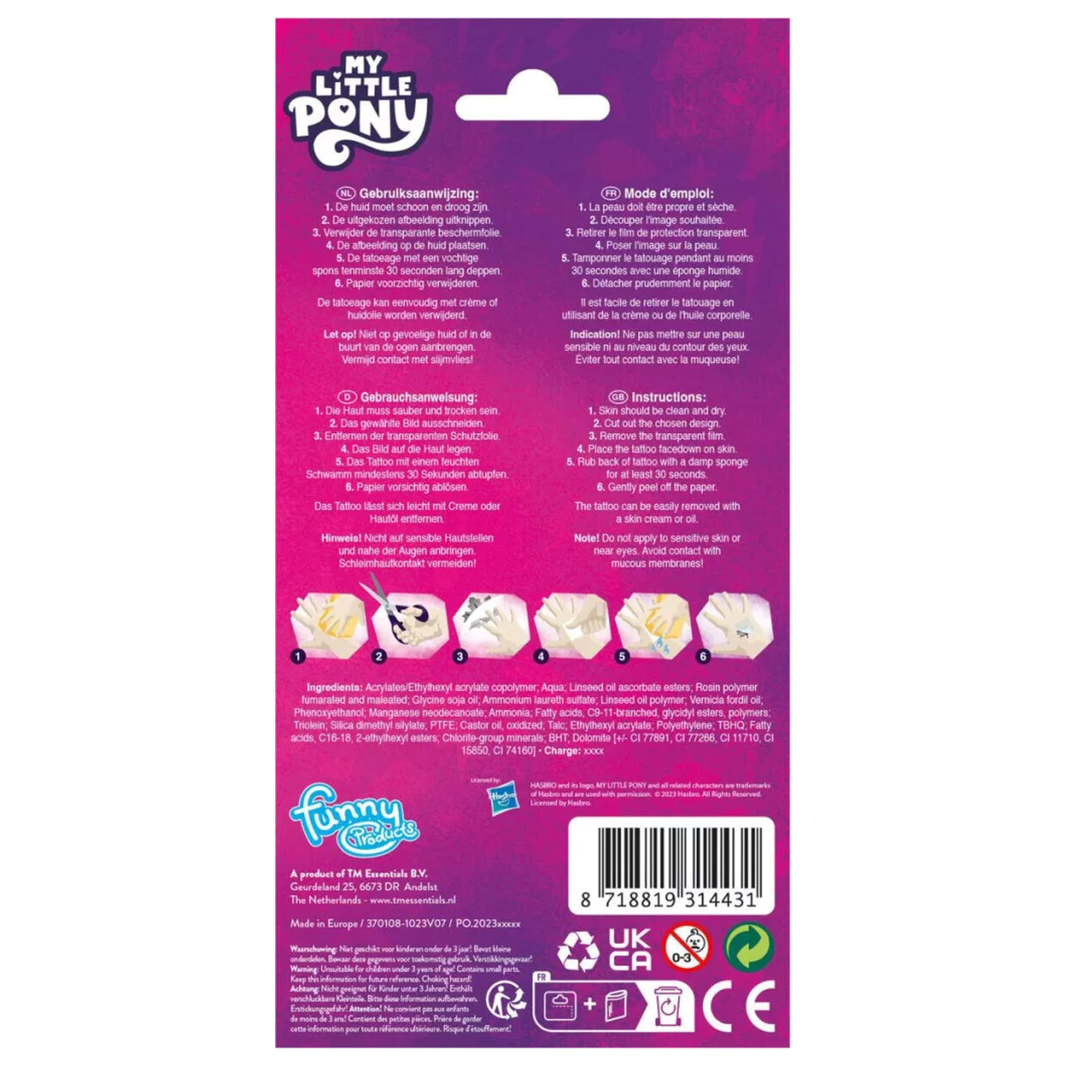 My Little Pony Vibes Tatuaż 12 szt. zdjęcie produktu