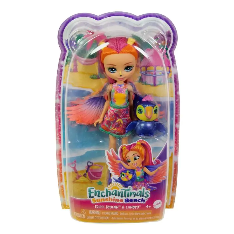 Lalka Enchantimals Sunshine Beach Trippi Toucan zdjęcie produktu