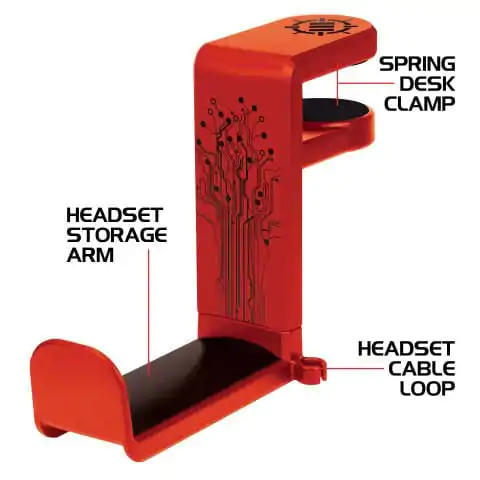 Uchwyt na słuchawki Enhance Red zdjęcie produktu