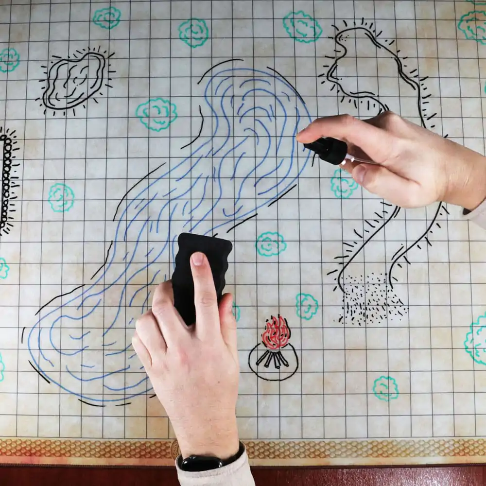Mata do Gry Enhance RPG Series Grid Mat Deluxe Edition Mapa DnD zdjęcie produktu