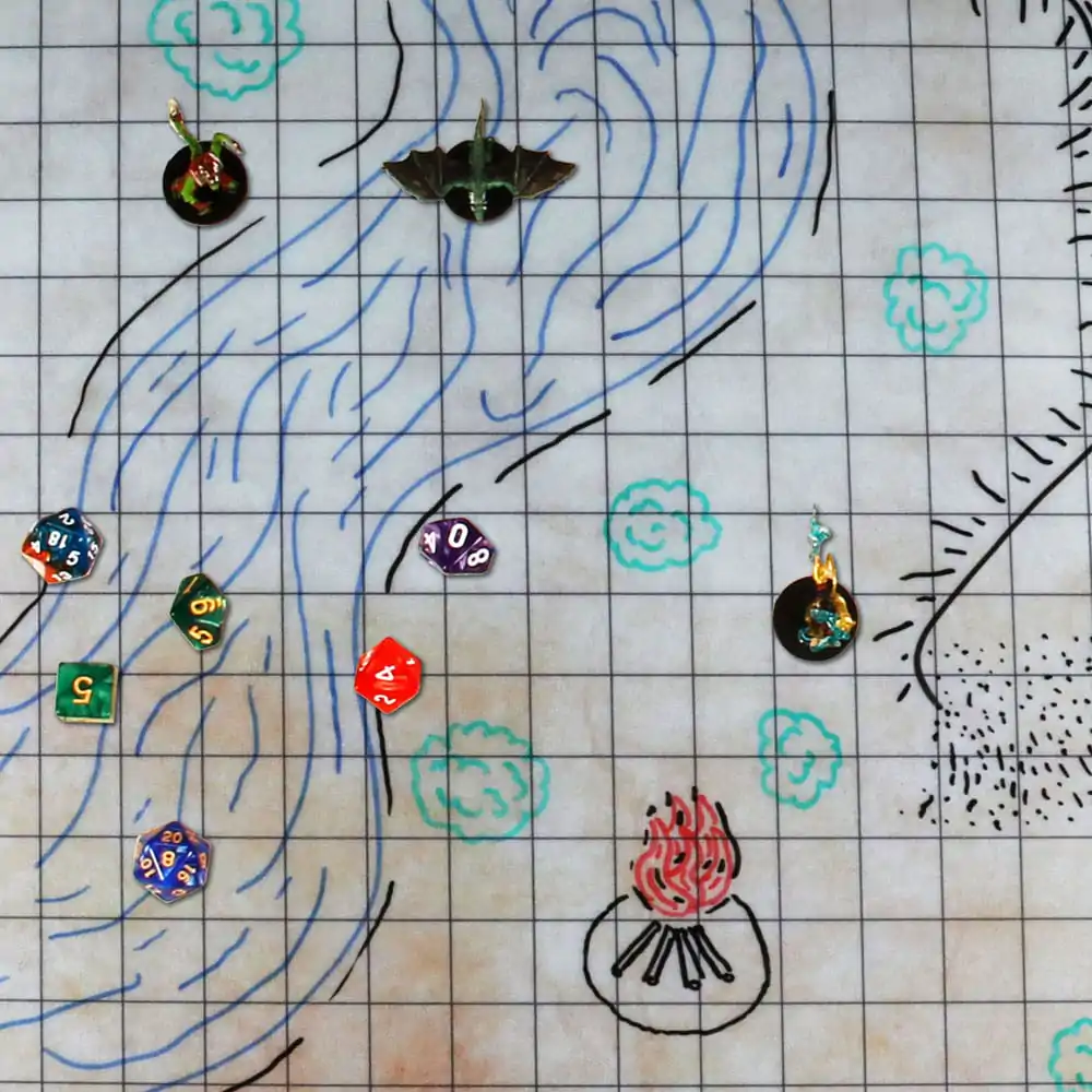 Mata do Gry Enhance RPG Series Grid Mat Deluxe Edition Mapa DnD zdjęcie produktu