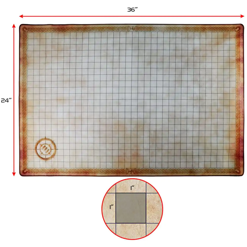 Mata do Gry Enhance RPG Series Grid Mat Deluxe Edition Mapa DnD zdjęcie produktu