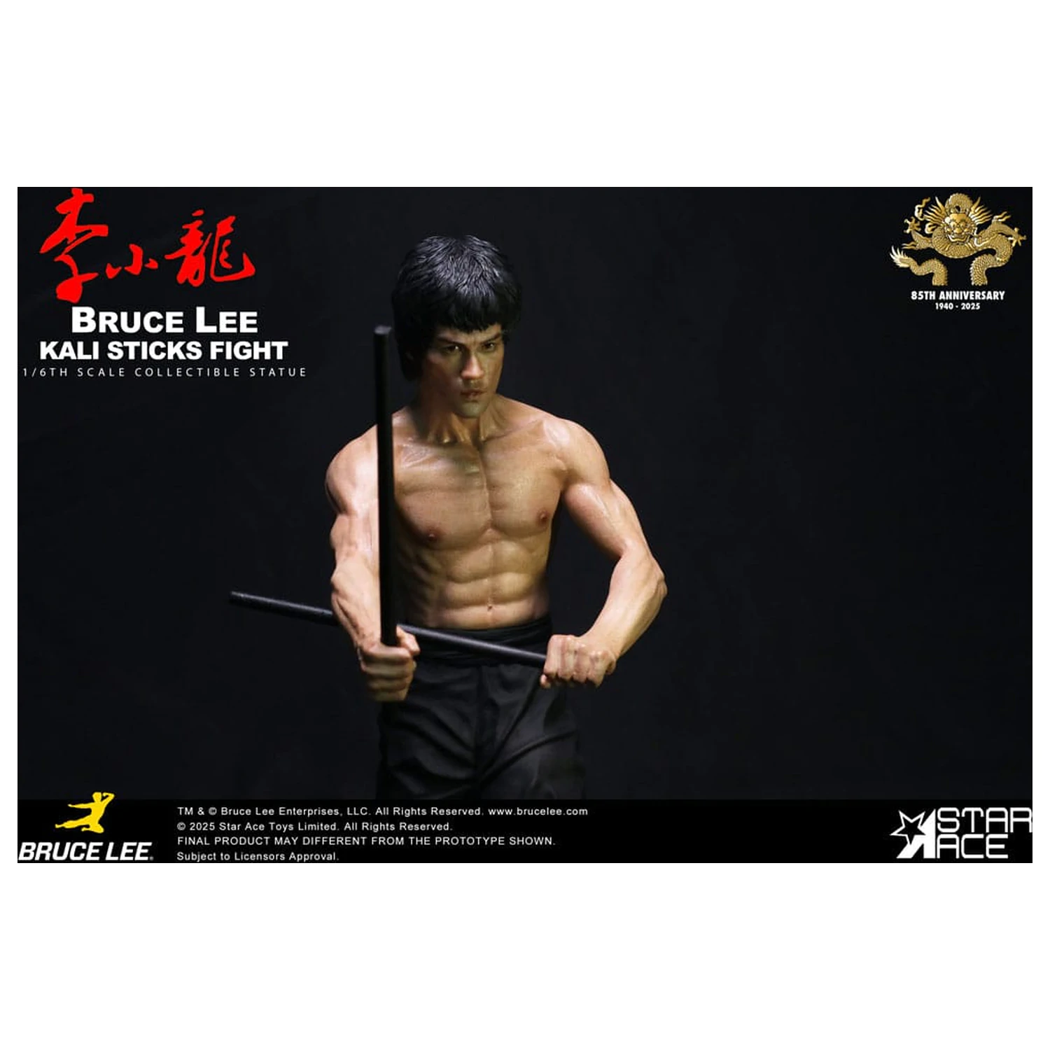 Enter the Dragon Movie Statuetka 1/6 Bruce Lee Kali Sticks Fight Deluxe Basement Wersja 30 cm zdjęcie produktu