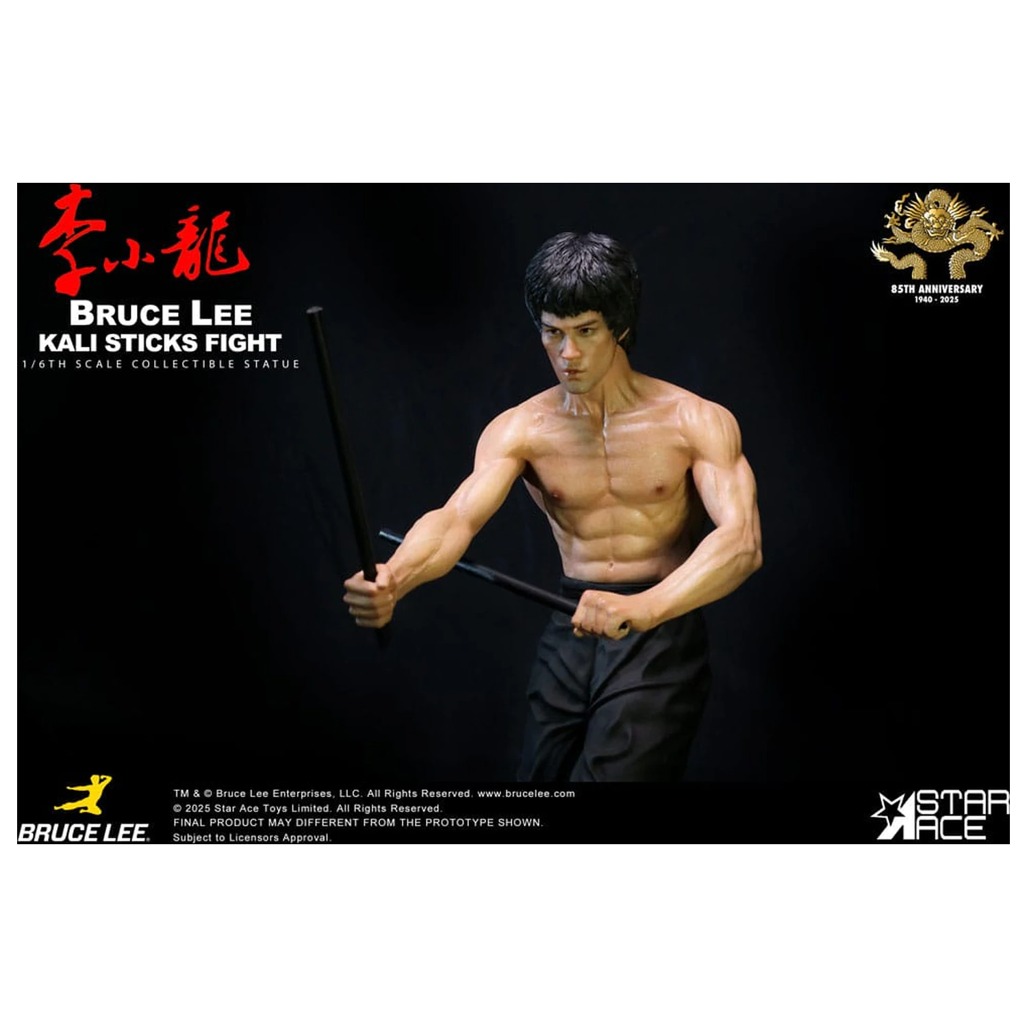 Enter the Dragon Movie Statuetka 1/6 Bruce Lee Kali Sticks Fight Deluxe Basement Wersja 30 cm zdjęcie produktu