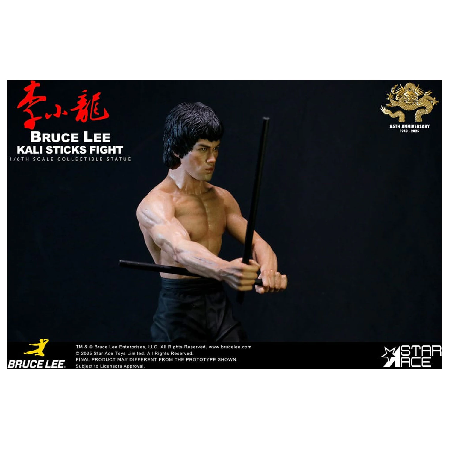 Enter the Dragon Movie Statuetka 1/6 Bruce Lee Kali Sticks Fight Deluxe Basement Wersja 30 cm zdjęcie produktu