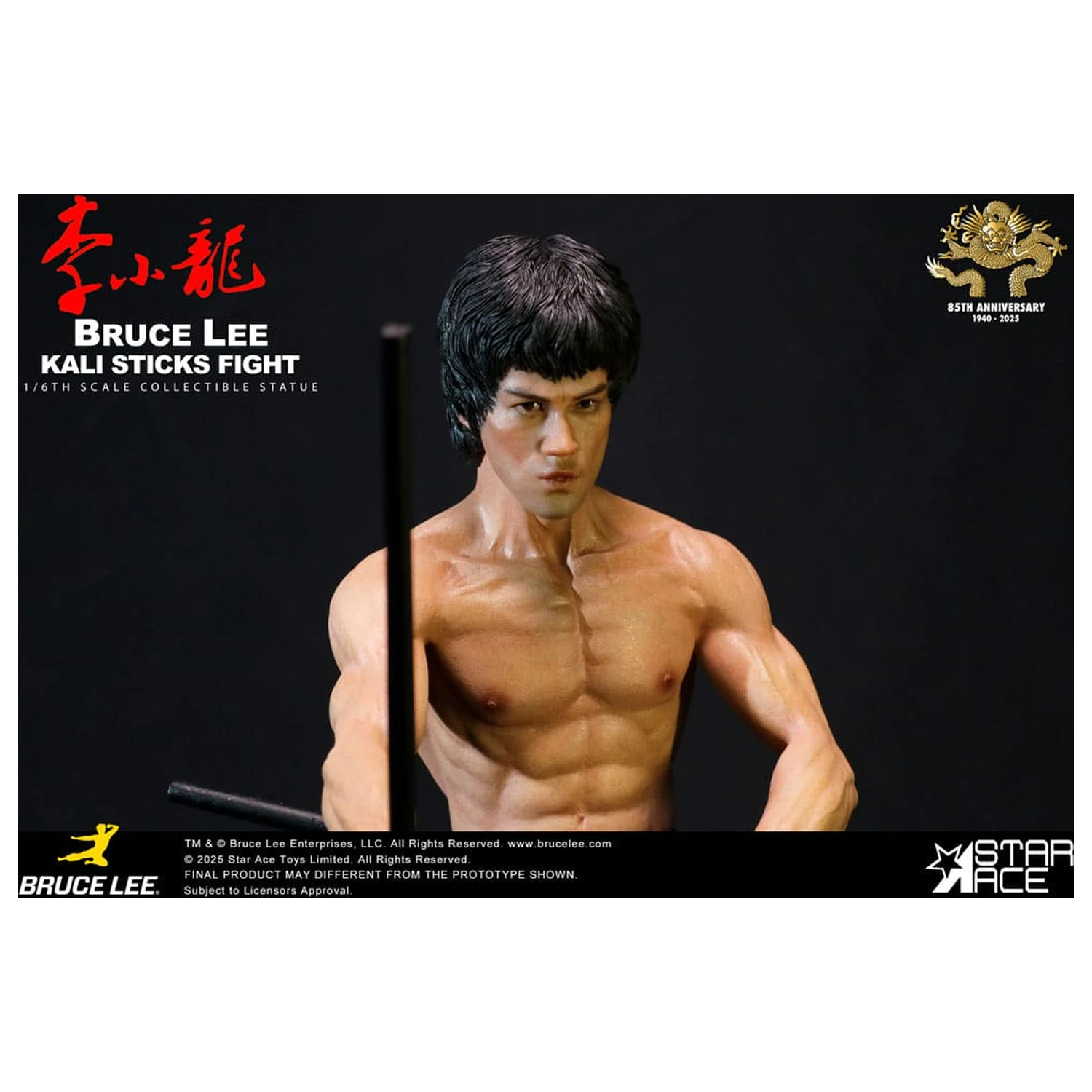 Enter the Dragon Movie Statuetka 1/6 Bruce Lee Kali Sticks Fight Deluxe Basement Wersja 30 cm zdjęcie produktu