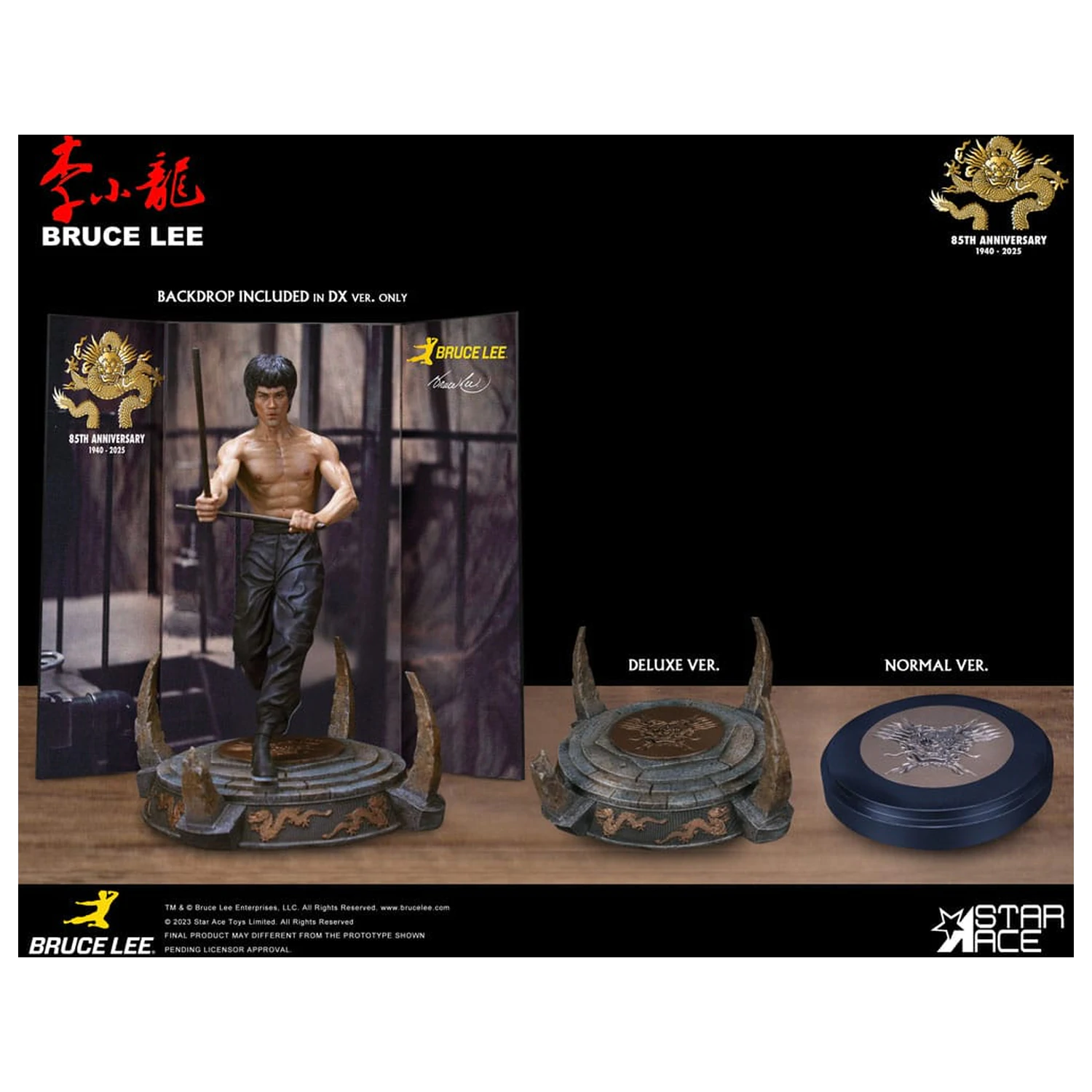 Statua Enter the Dragon Movie 1/6 Bruce Lee Kali Sticks Fight Normal Basement Version 30 cm zdjęcie produktu
