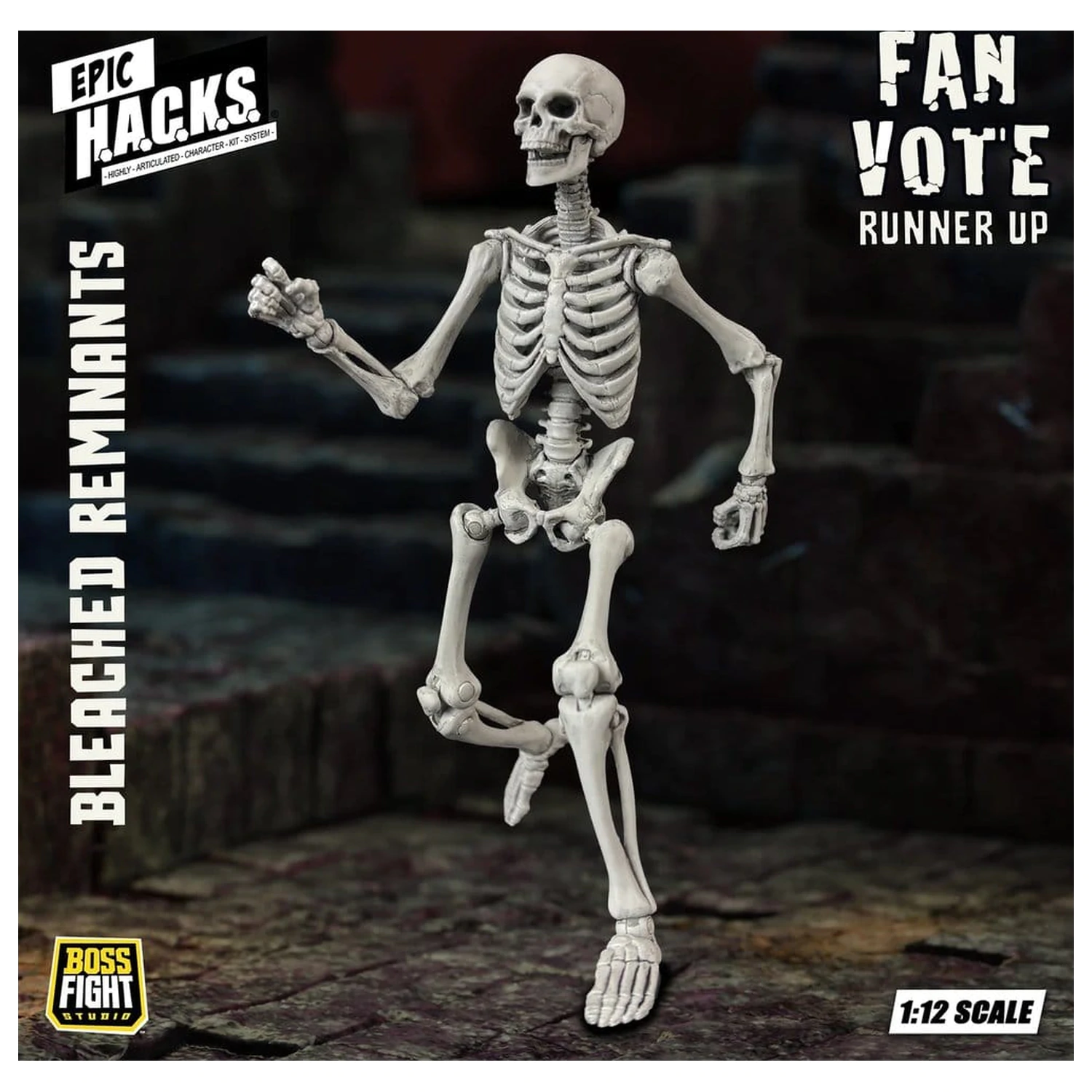 Figurka akcji EPIC H.A.C.K.S. 1/12 Skeleton Blank Bleached Remnants zdjęcie produktu