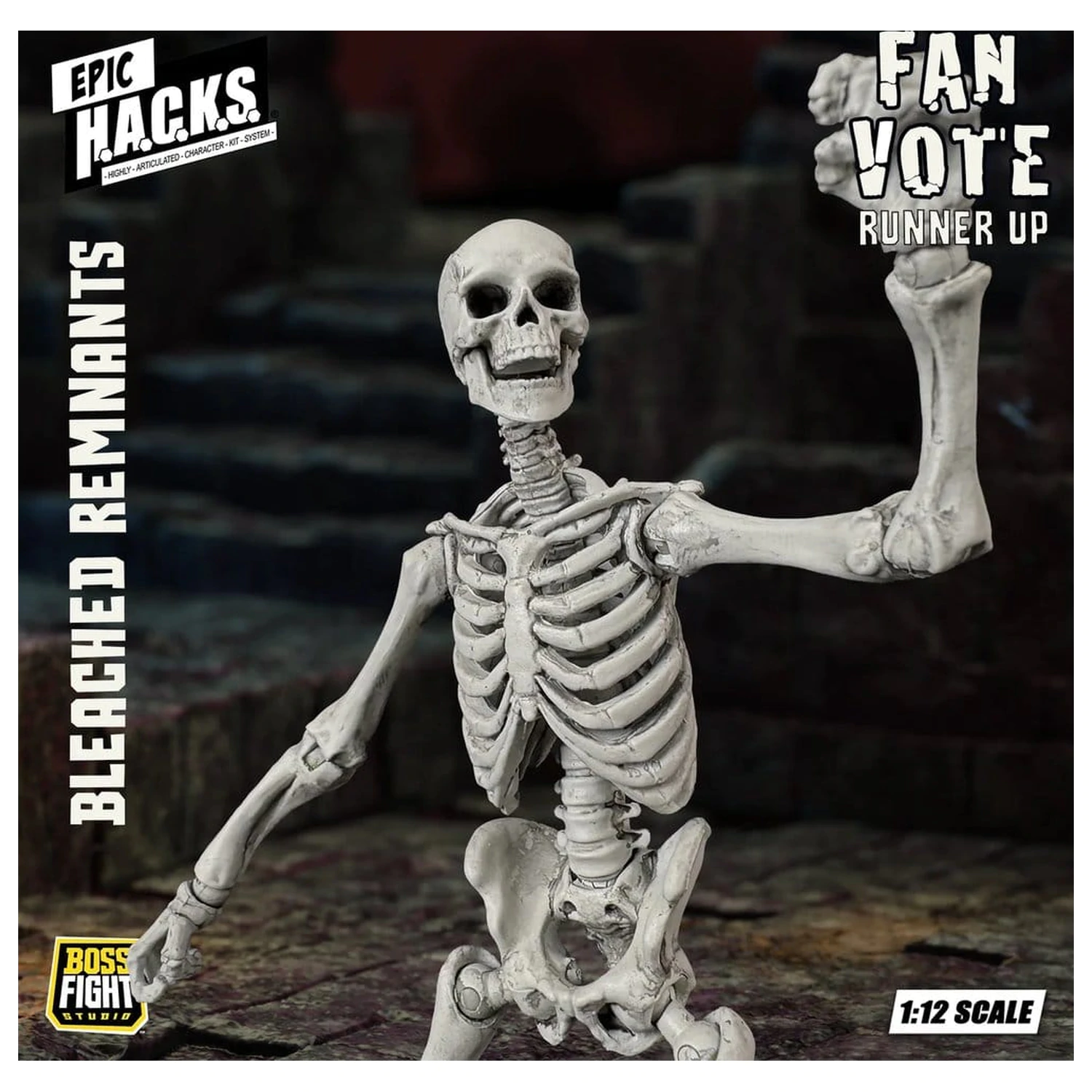 Figurka akcji EPIC H.A.C.K.S. 1/12 Skeleton Blank Bleached Remnants zdjęcie produktu