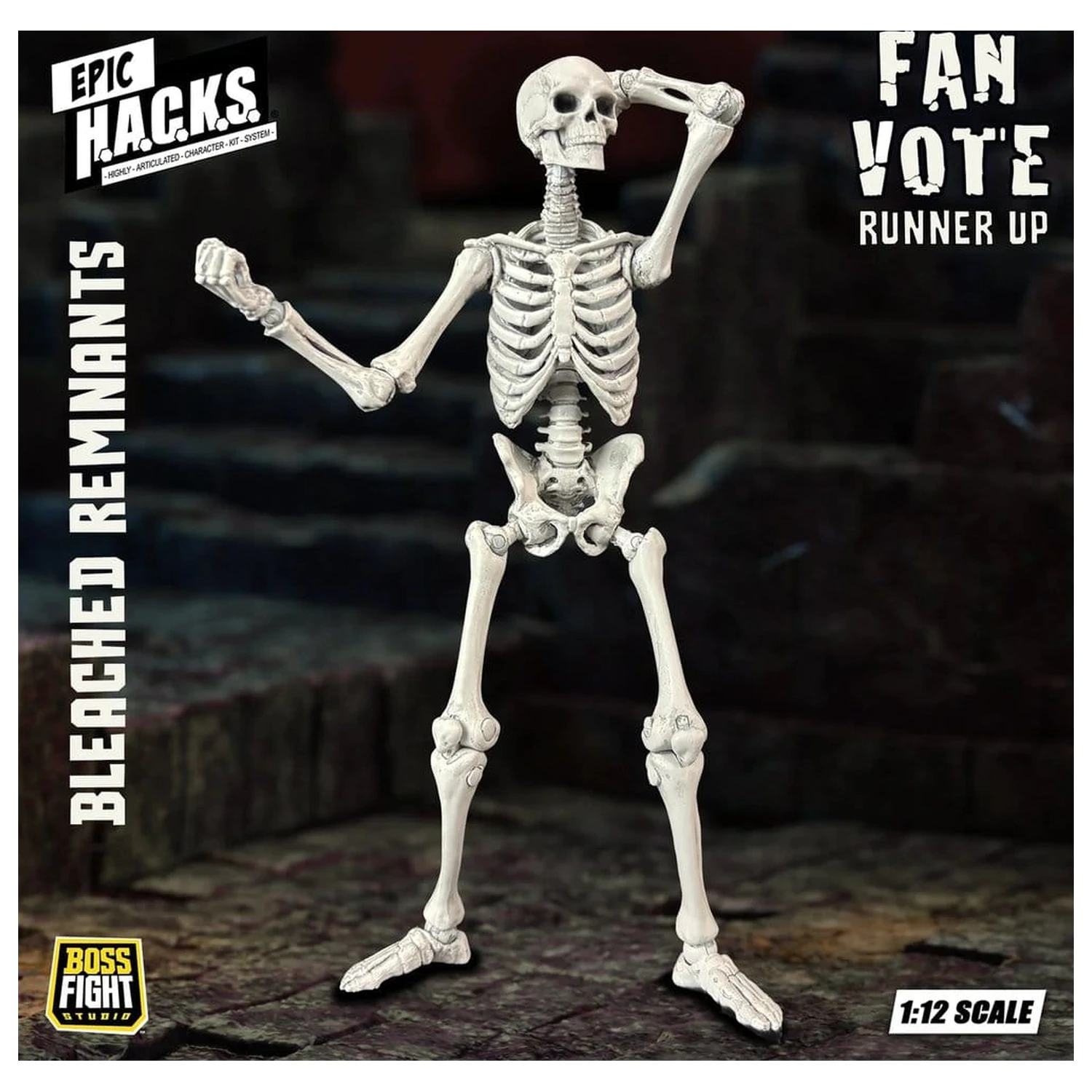 Figurka akcji EPIC H.A.C.K.S. 1/12 Skeleton Blank Bleached Remnants zdjęcie produktu