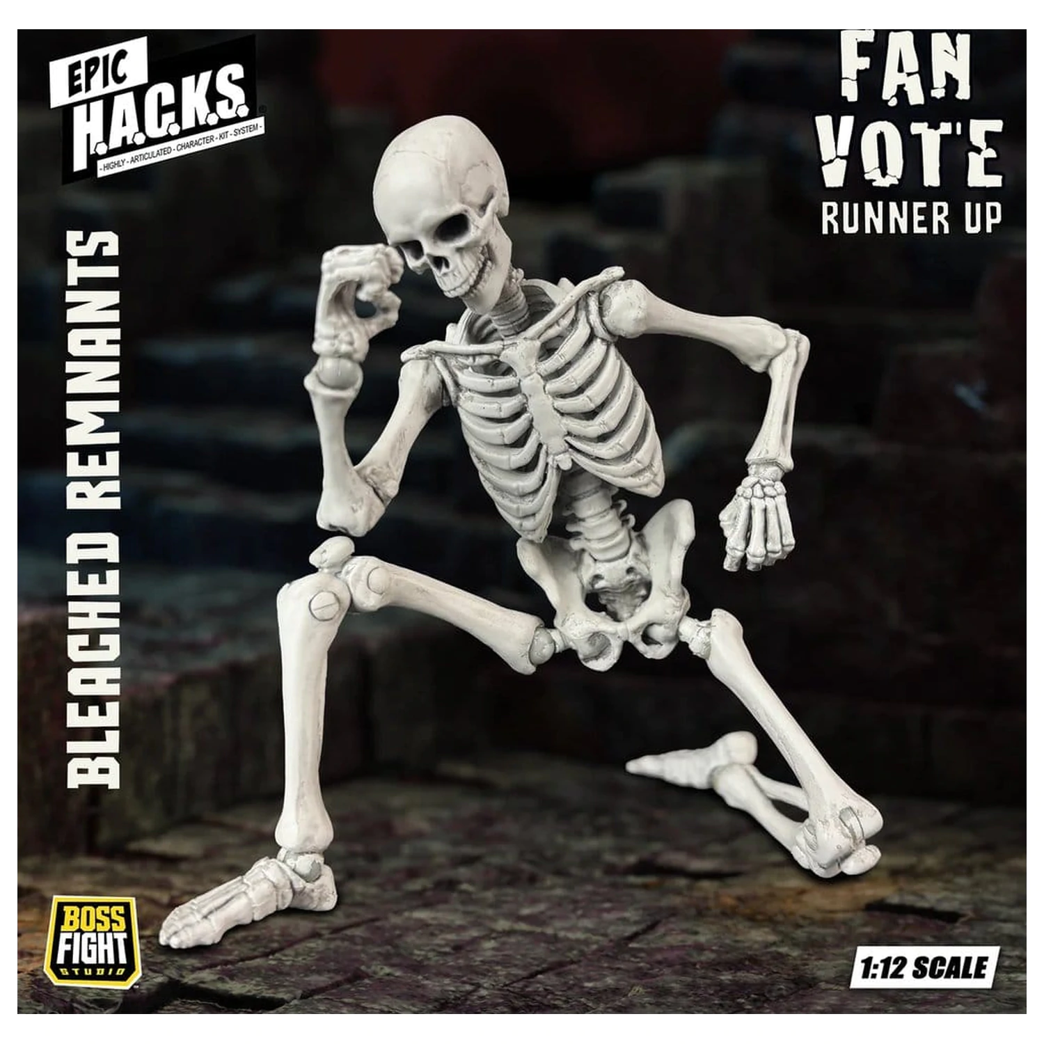 Figurka akcji EPIC H.A.C.K.S. 1/12 Skeleton Blank Bleached Remnants zdjęcie produktu