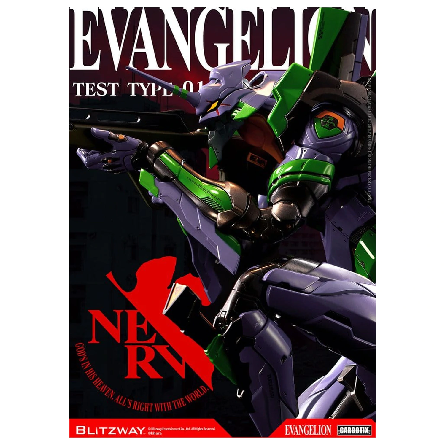 Evangelion Carbotix Figurka Evangelion Unit-01 Test Type (Standard Ver.) 33 cm zdjęcie produktu
