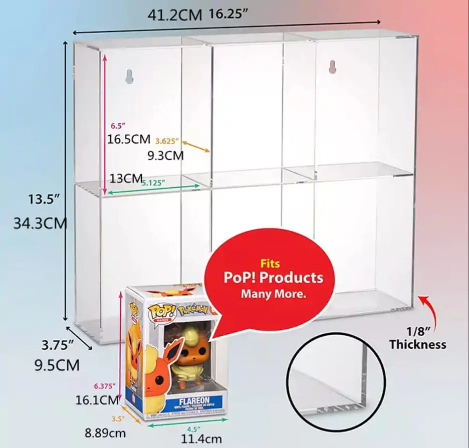 Evoretro Akrylowa Gablota Wystawowa na 6 figurek Funko Pop zdjęcie produktu